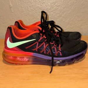 Nike Air Max Black with Neon and Purple Accents